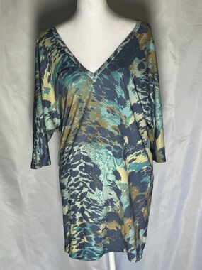 Tata Jolie Beach Cover Up M/L Swim Tunic Lightweight Quick Dry Resort Wear